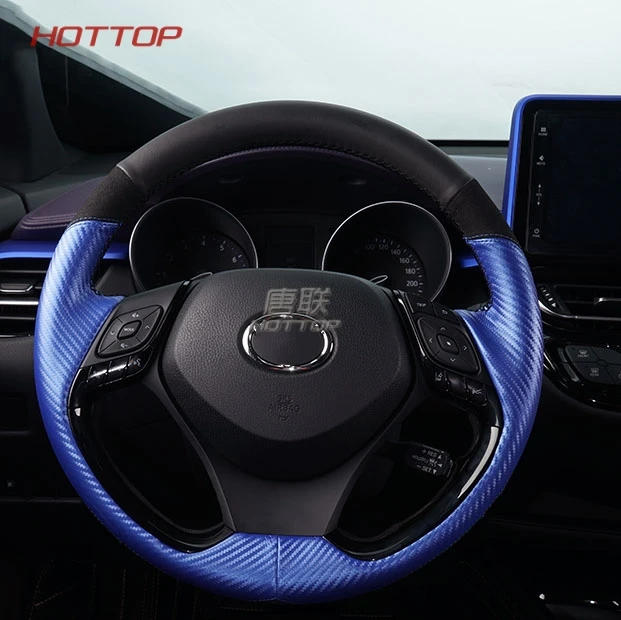 Topunion украшение для автомобиля для Toyota CHR- Чехлы На Руль кожаный чехол на руль аксессуары для интерьера