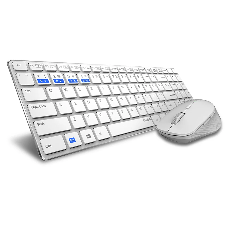 Rapoo многомодовая Бесшумная беспроводная клавиатура, мышь, комбинации Bluetooth 3,0/4,0 RF 2,4g, переключение между 3 устройствами связи