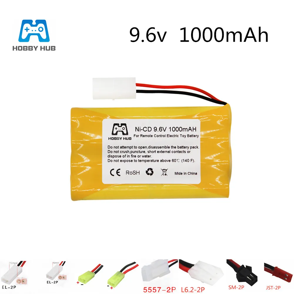 Hobby hub 9 6 V 1000mAh 8X Высококачественная Ni Cd батарея v RC Автомобильная для игрушек