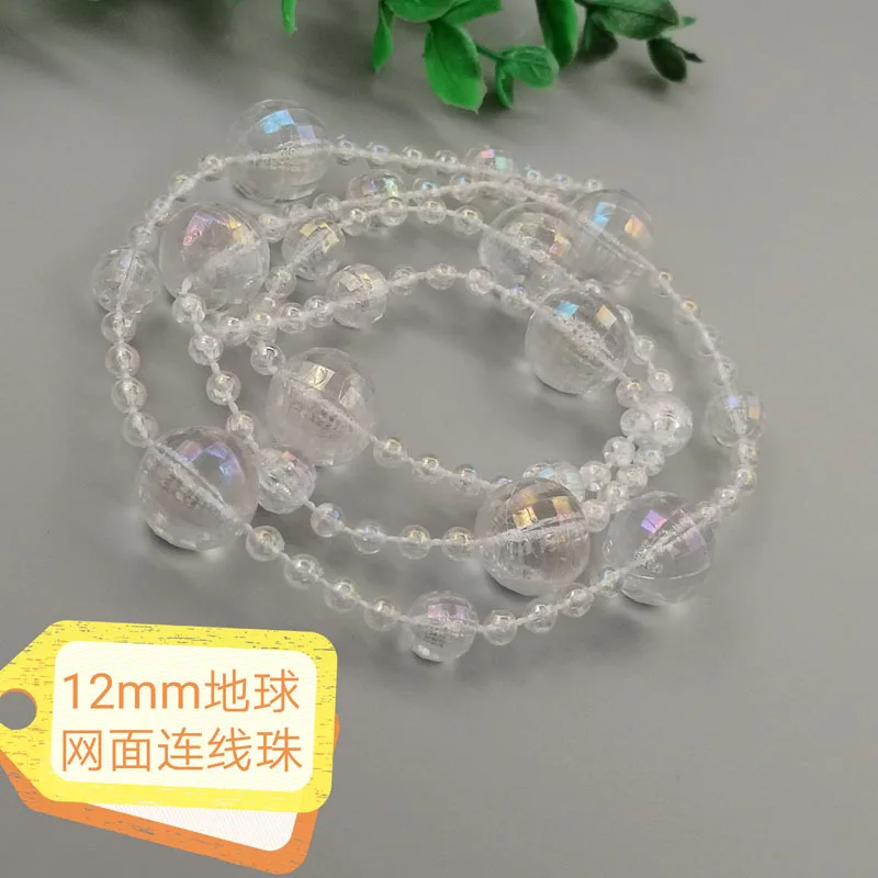 

Hot New transparent plating AB color earth connection beads curtain decoration accessories fixed bead chain14+8mm curtain beads
