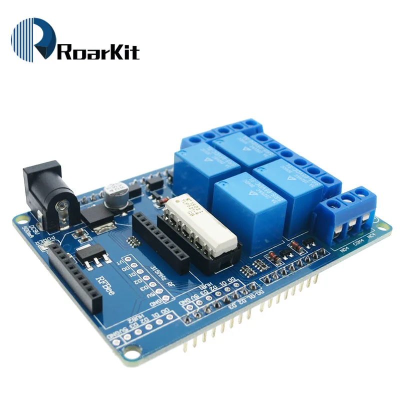 4 канальный 5 В релейный модуль плата расширения Релейный Щит V1.3 для arduino