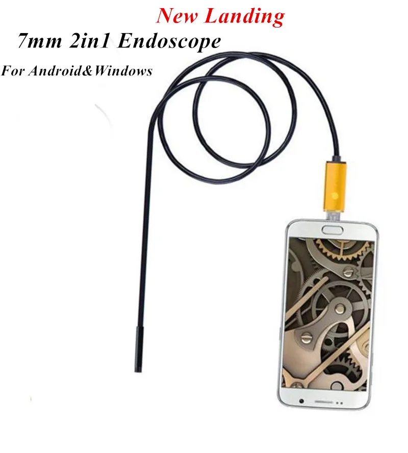 USB эндоскоп для Android и Wondows водонепроницаемый IP67 7 мм 1 3 мп 2 в м/5 м|endoscope for android|usb