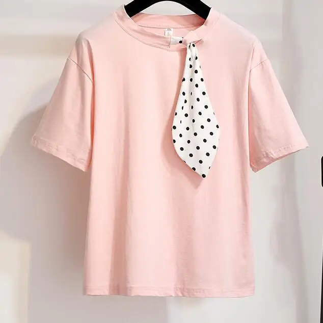 2019 Летняя мода Женская Повседневная футболка с короткими рукавами + джинсовая