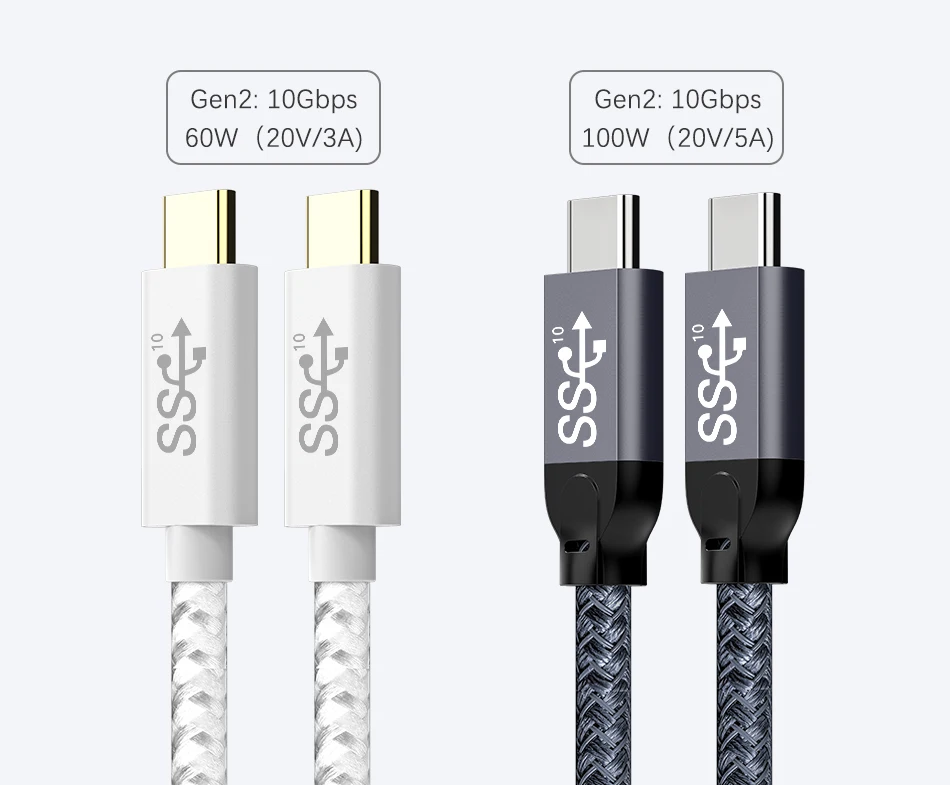 IHaitun роскошный 100 Вт кабель типа C для type C 5A QC 3,0 4,0 USB 3,1 Gen2 10 Гбит/с быстрое зарядное устройство быстрый 4K HD кабель type-C USB QC3.0 QC4.0 PD 20V 5A Поддержка проекции экрана Передача данных Телефон