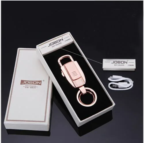 JOBON USB зарядка электронные зажигалки ветрозащитная ультра тонкая металлическая