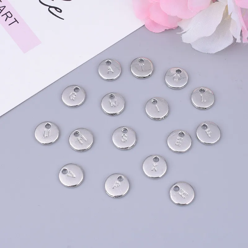 Кулон в виде букв оптом и розницу Подарочный кулон без цепочки аксессуары для