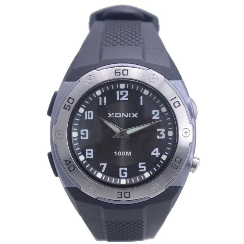 Мужские спортивные часы золотого бренда со светодиодной вспышкой