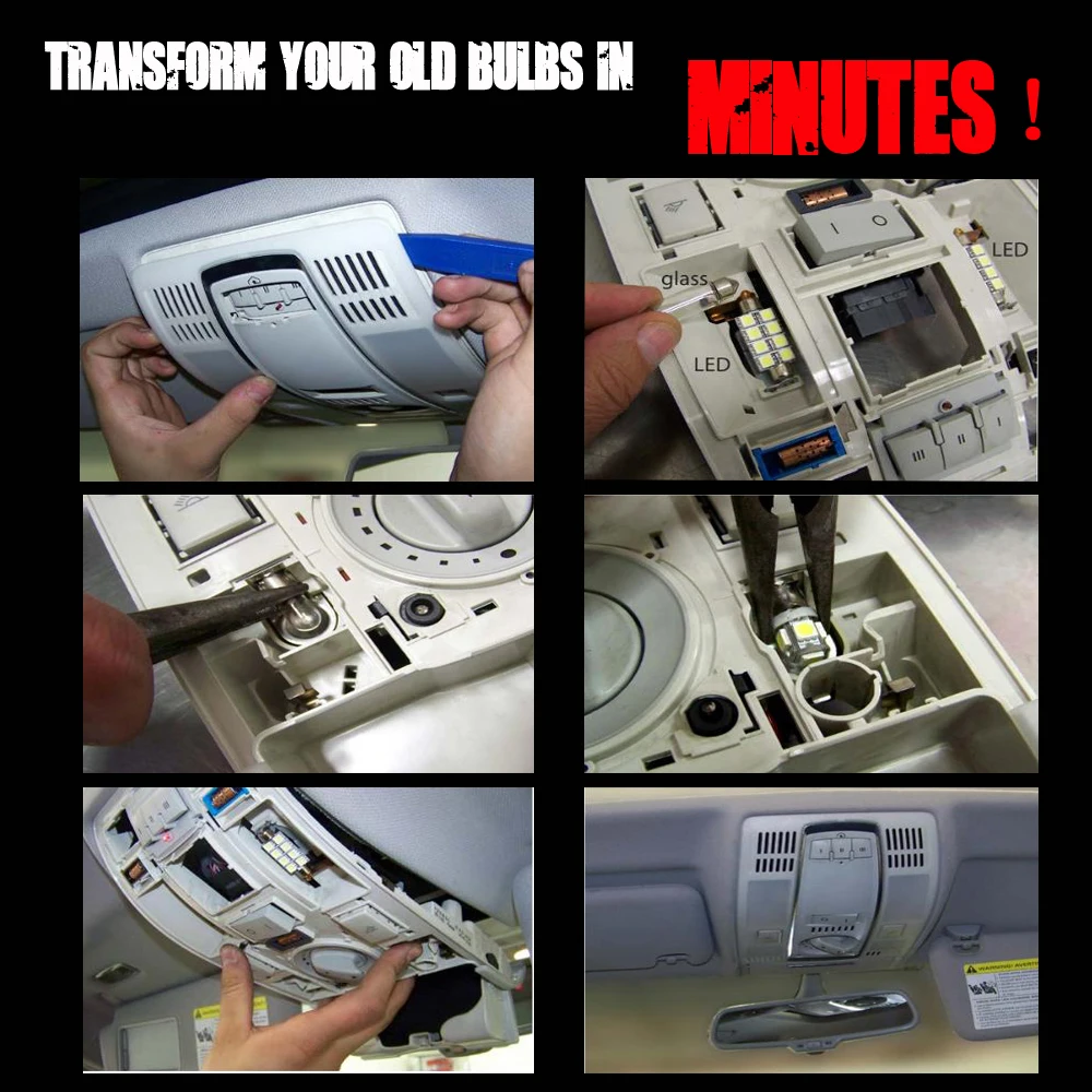 8 шт. Canbus безошибочный светодиодный купольный сигнальный светильник для Honda Для