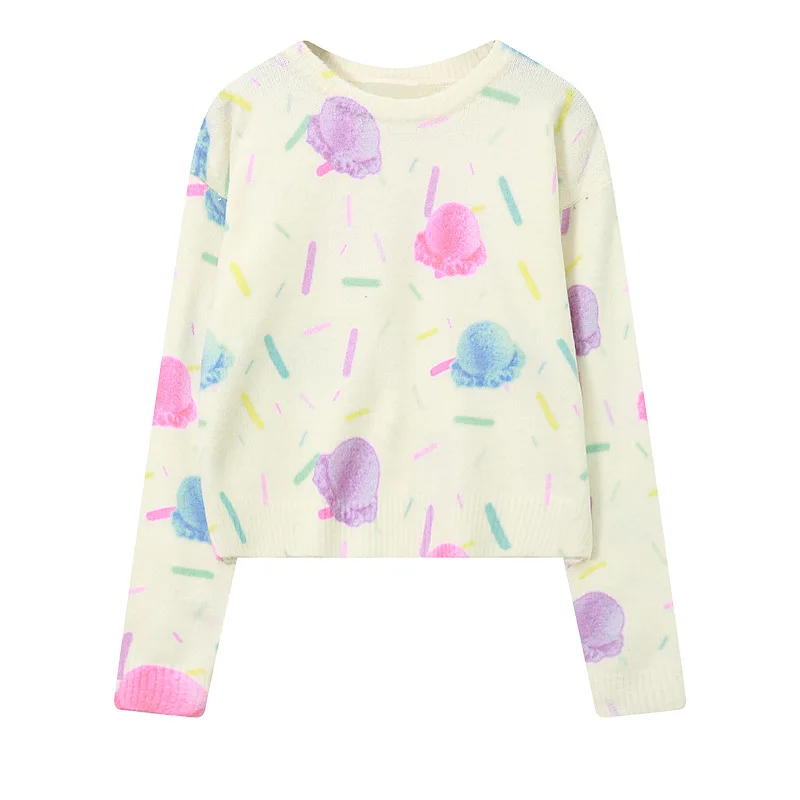 2018 свитер в стиле Харадзюку женский студенческий свободный осенне-зимний с