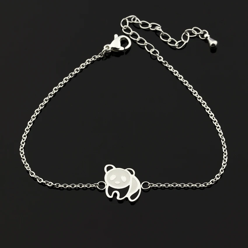 Женский браслет в этническом стиле из нержавеющей стали|pulseras mujer|panda braceletbest gift |