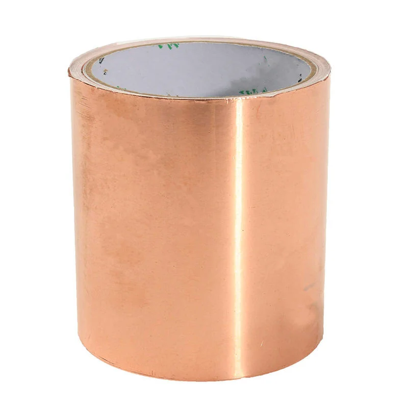 100mm x 5M Adhesive Single Face Electric Conduction Copper Foil Tape EMI Shielding Guitar Slug and Snail Barrier | Обустройство дома