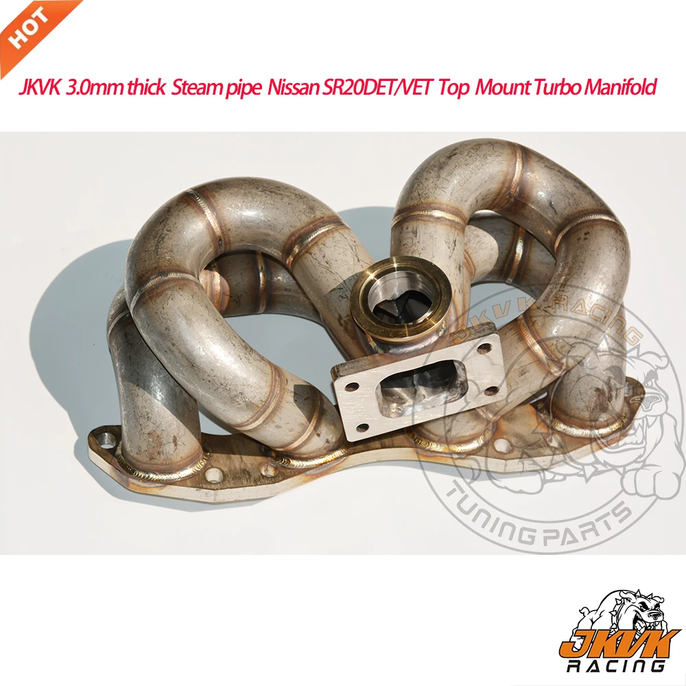 JKVK гоночный 3,0 мм Толстая Паровая труба для SR20DET/VET 240SX S13 SS T3 Верхнее Крепление турбо коллектора