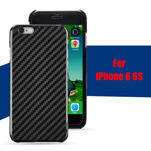 For 6 6S Mcase 0,7 мм ультра тонкий Настоящее углеродное волокно чехол для iPhone 6, для iPhone 6 plus(свободное Закаленное стекло протектор экрана - Цвет: For 6 6S