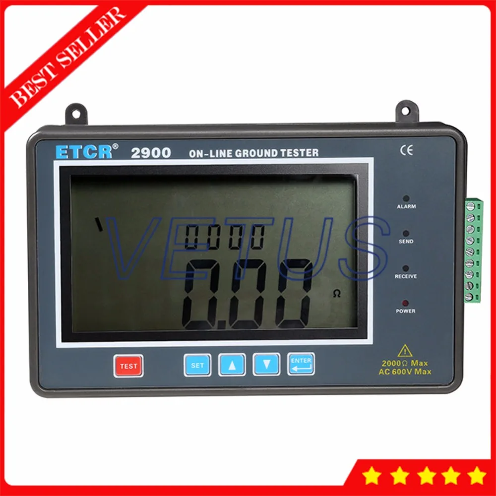 

0.01-2000ohm 4-digital super-large LCD Earth Resistance Online Tester measurement of ETCR2900 ground voltage meter detector