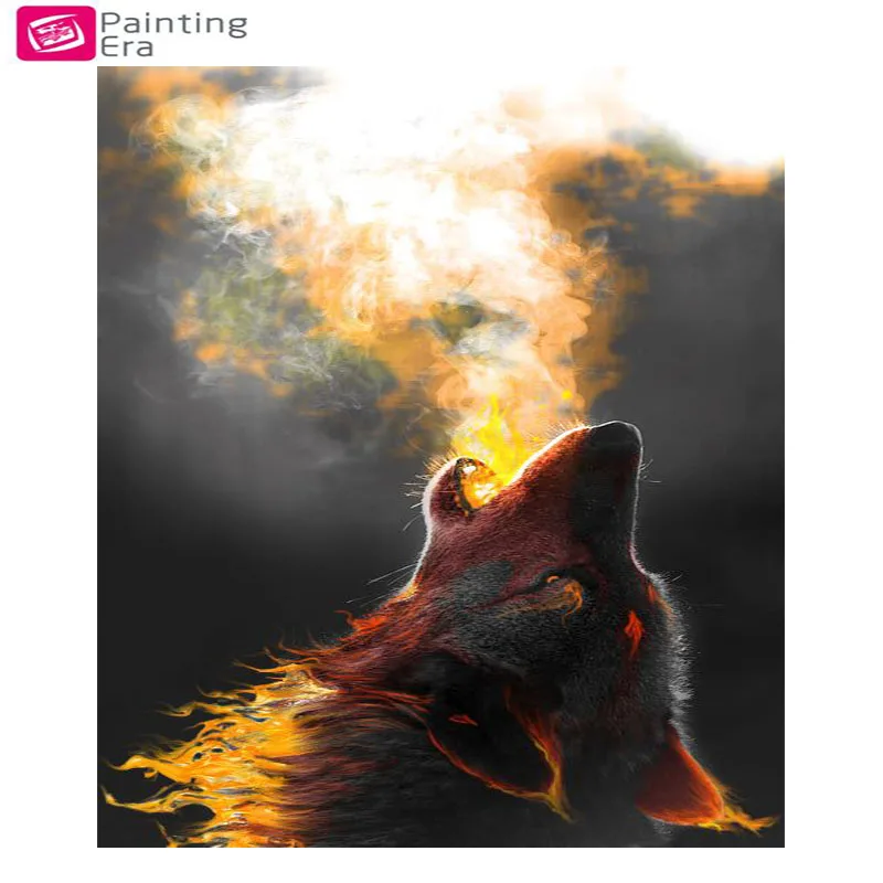 Алмазная вышивка 3D в виде животных волков 5D сделай сам алмазная живопись крестом