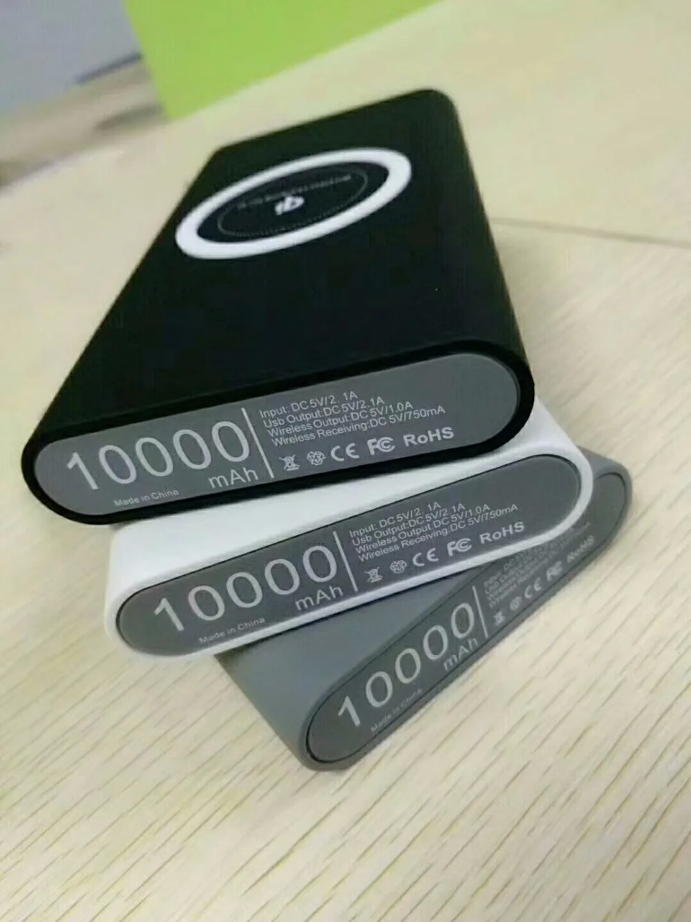 10000 мАч QI Беспроводное зарядное устройство для iphone 7 6 s samsung galaxy s6 s7 edge портативное