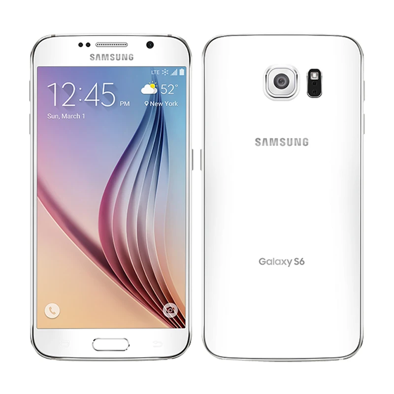 Разблокированный Samsung Galaxy S6 G920F/G920V/G920A одна sim карта Восьмиядерный 3G ОЗУ 32 Гб ПЗУ