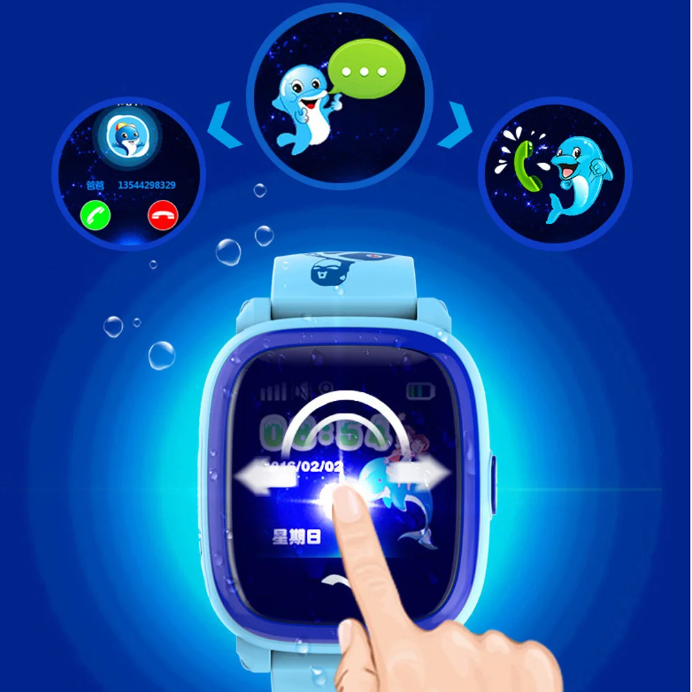 Детские Смарт-часы с GSM-локатором сенсорным экраном кнопкой SOS | Электроника