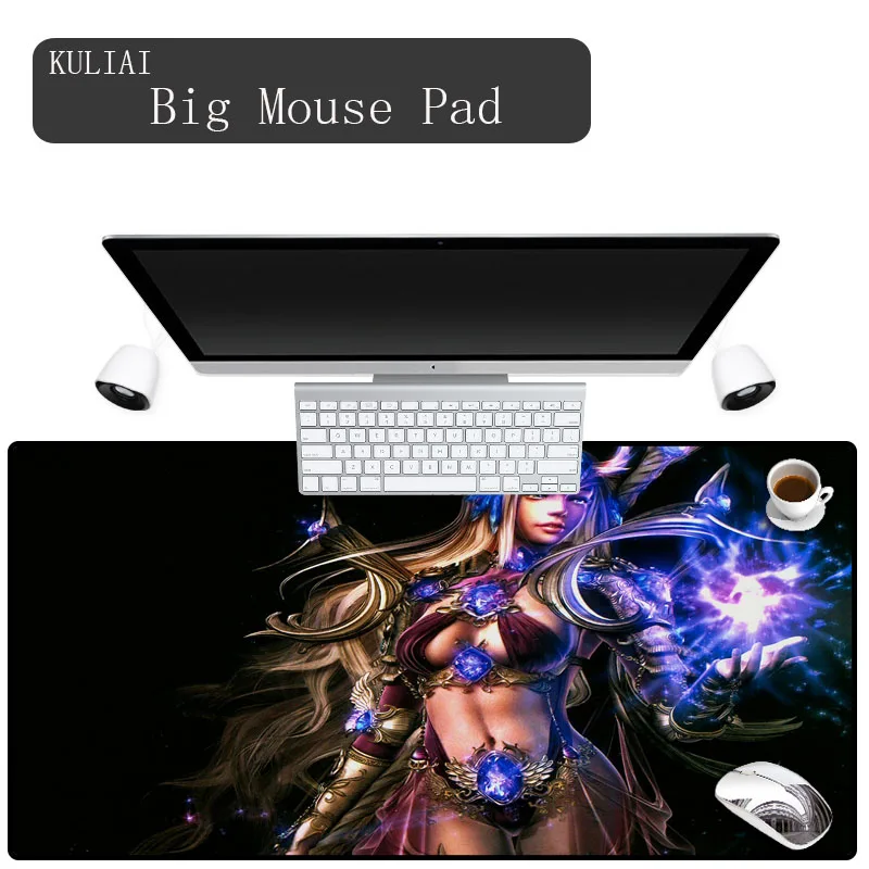 XGZ New Anime Mouse Pad Rubber Sexy Girl Precision Sewing Large Size Gaming Mouse Mats Keyboard Game Player for Mortal Kombat