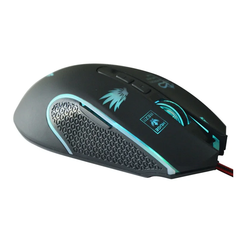 

FULCLOUD Special e-sports chip Colorful RPG lights four gears DPI settings Up to 6000 DPI 3D anti-skid roller Wired mouse