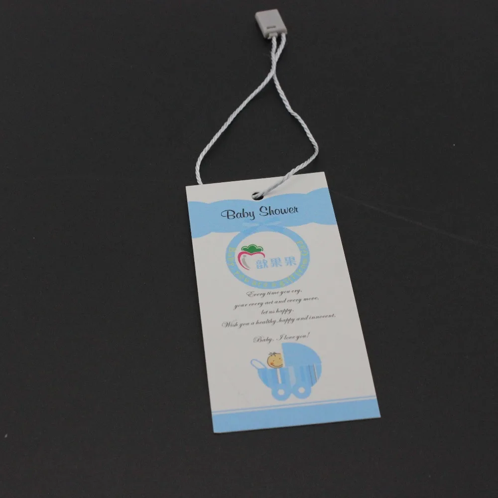 Высококачественная серая подвесная бирка 100 шт./лот шнур для одежды или печати |