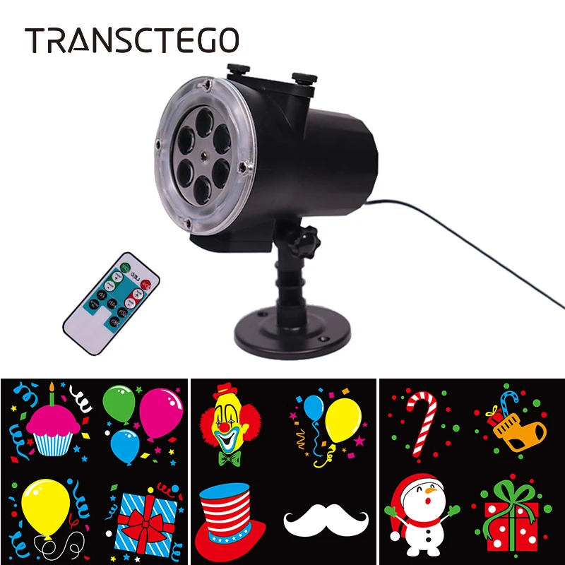 

Светодиодная лампа-проектор, водонепроницаемый садовый светильник с 12 узорами, для Хэллоуина, Рождества, ландшафта, праздничного украшения, освещение для газона