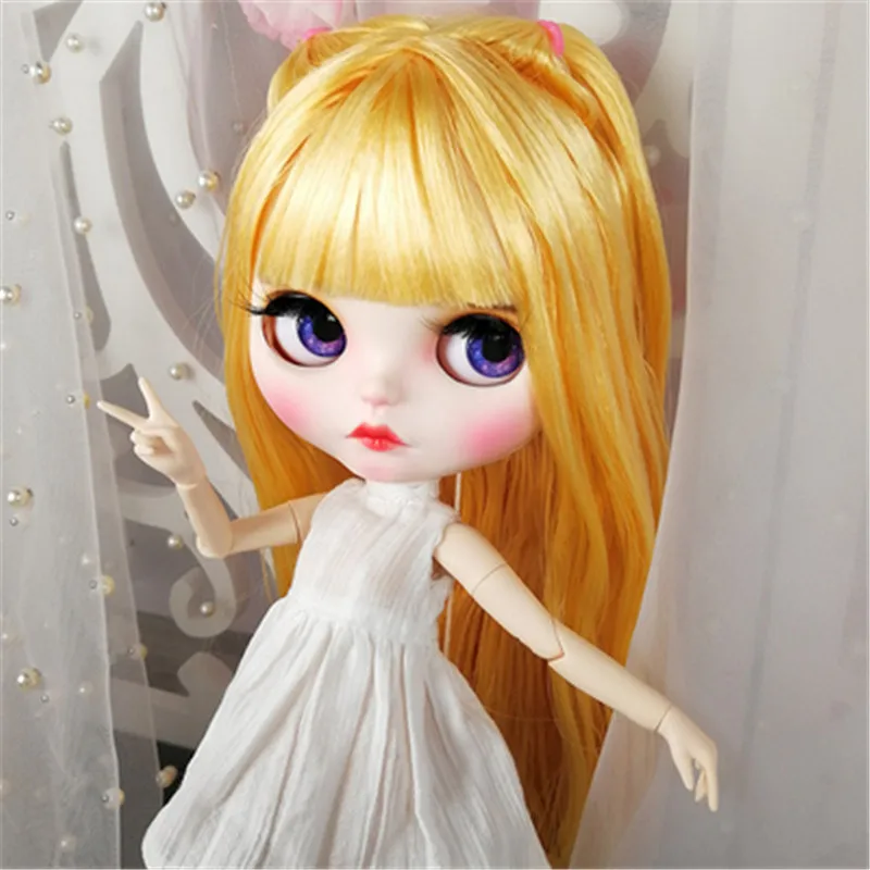 BY091-1 Милая и милая кукла BJD с волосами и одеждой 1/6 30 см Blyth девушка тело шарнир Кукла с макияж Горячая подарок на день рождения для девочек - Цвет: BY091-1