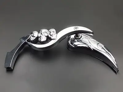 Боковые мини-зеркала в виде черепа для мотоциклов спортивных велосипедов