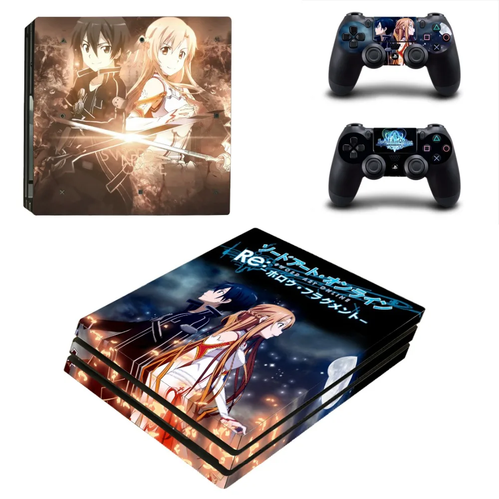 Виниловый стикер Sword Art Online PS4 Pro для консоли и контроллера Sony Playstation 4 Pro|vinyl stickers|vinyl