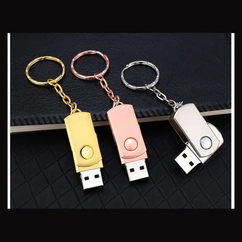 Вращающийся металлический pendirve карту флэш памяти с интерфейсом usb 2 0 флеш