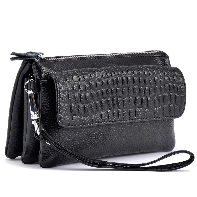Crossbody Bag Mini Women's Shoulder Quality Genuine Leather Clutch Lady Long Wallet Fashion Money | Багаж и сумки