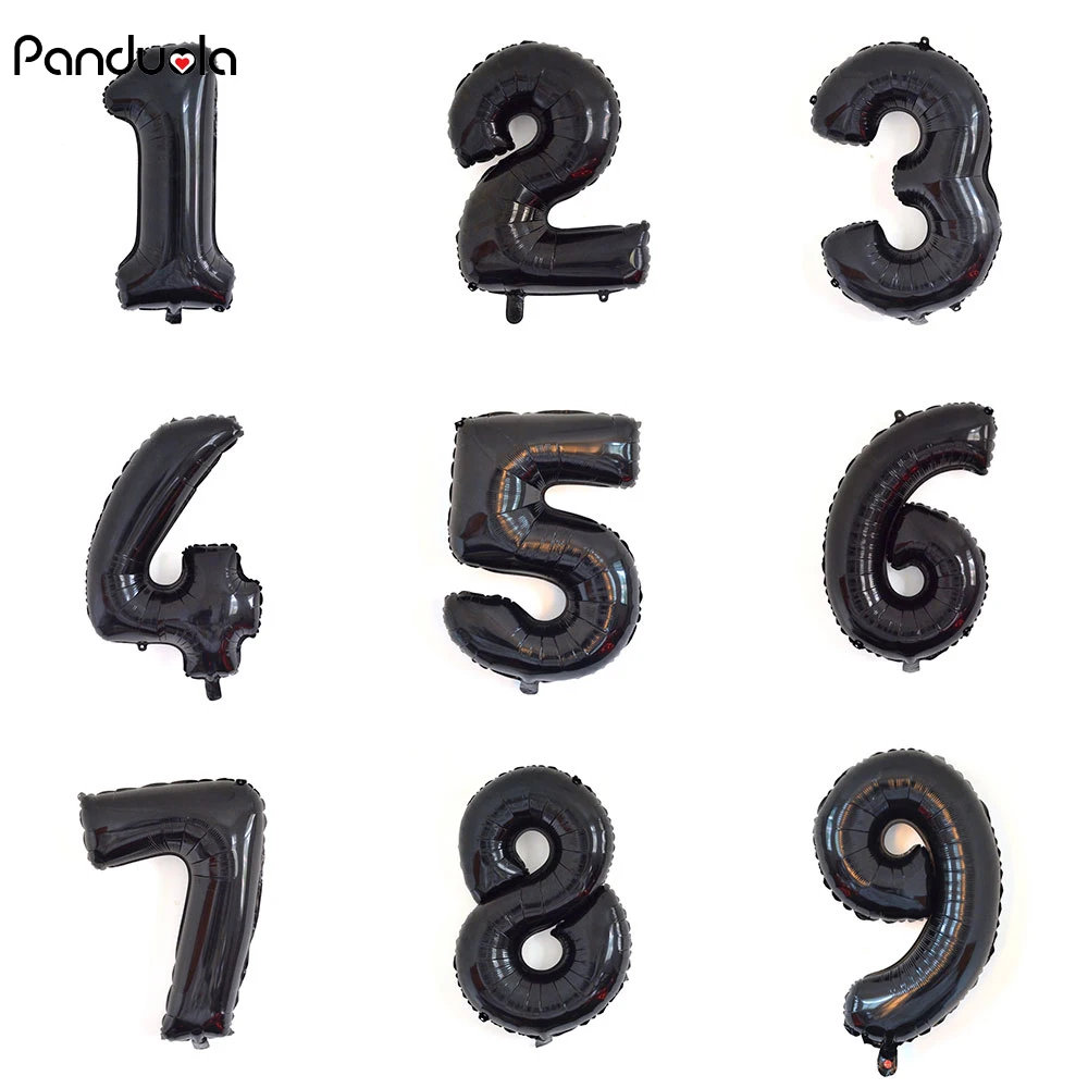 30 &quotчерный шар шара шарфа балона украшения дома аксессуары День святого