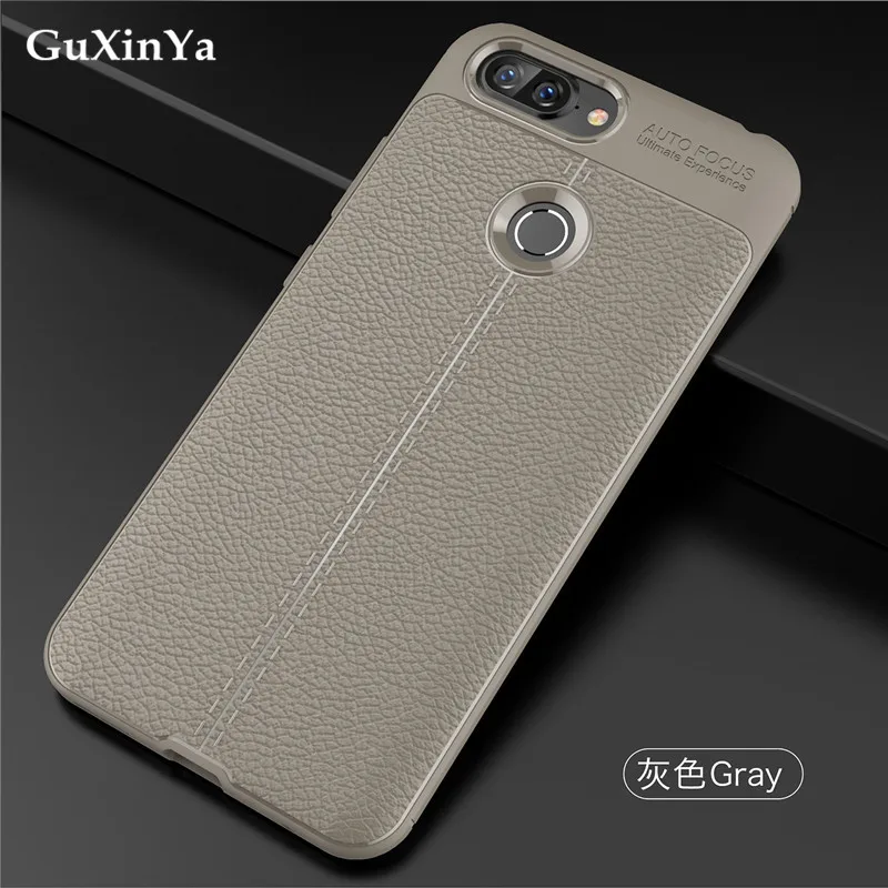 Gray Чехлы GuXinYa lenovo S5 Чехол для телефона Роскошный Кожаный противоударный ТПУ защитный чехол для lenovo S5 Funda lenovo S5 K 520 K520 Capa - Цвет: Gray