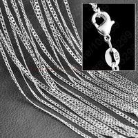 rock bottom price 10pcs wholesale jewelry 925 genuine sterling silver necklace chain top quality multi size 16 30 inches