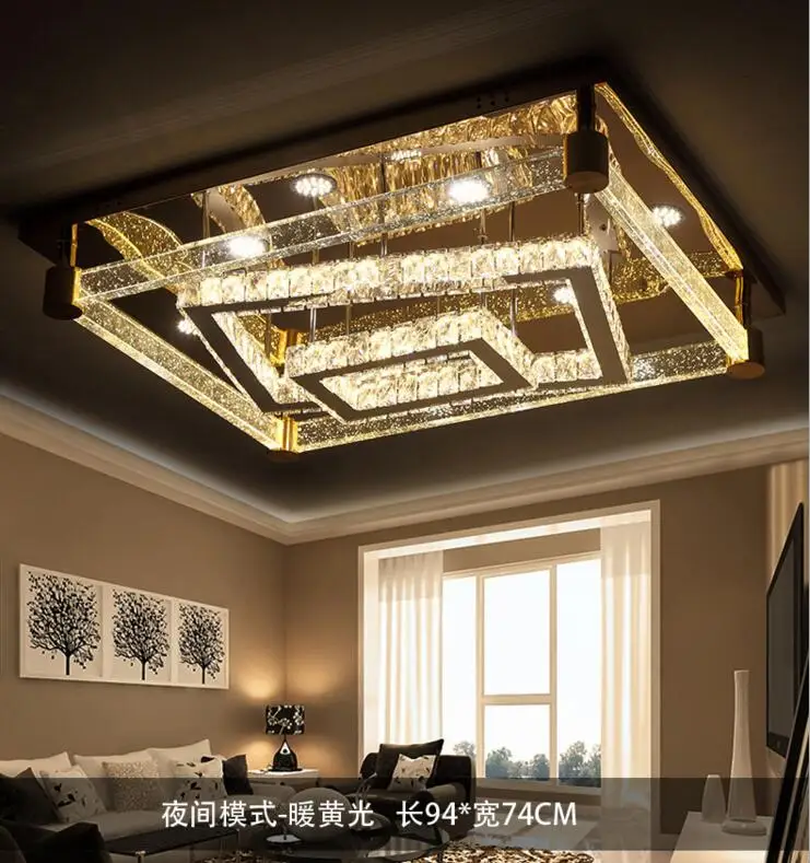 Хрустальная лампа для стрижки линий современное минималистичное освещение