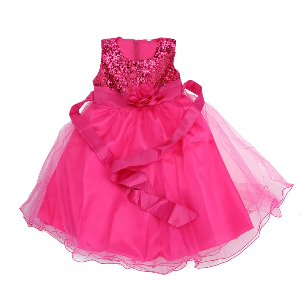 Платье принцессы с цветочным узором для девочек красивые детские платья