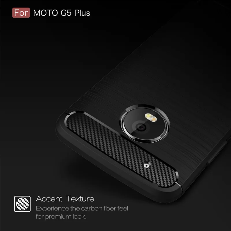 Для Motorola Moto G5 Plus чехол из углеродного волокна задняя крышка для телефона XT1687 XT1684