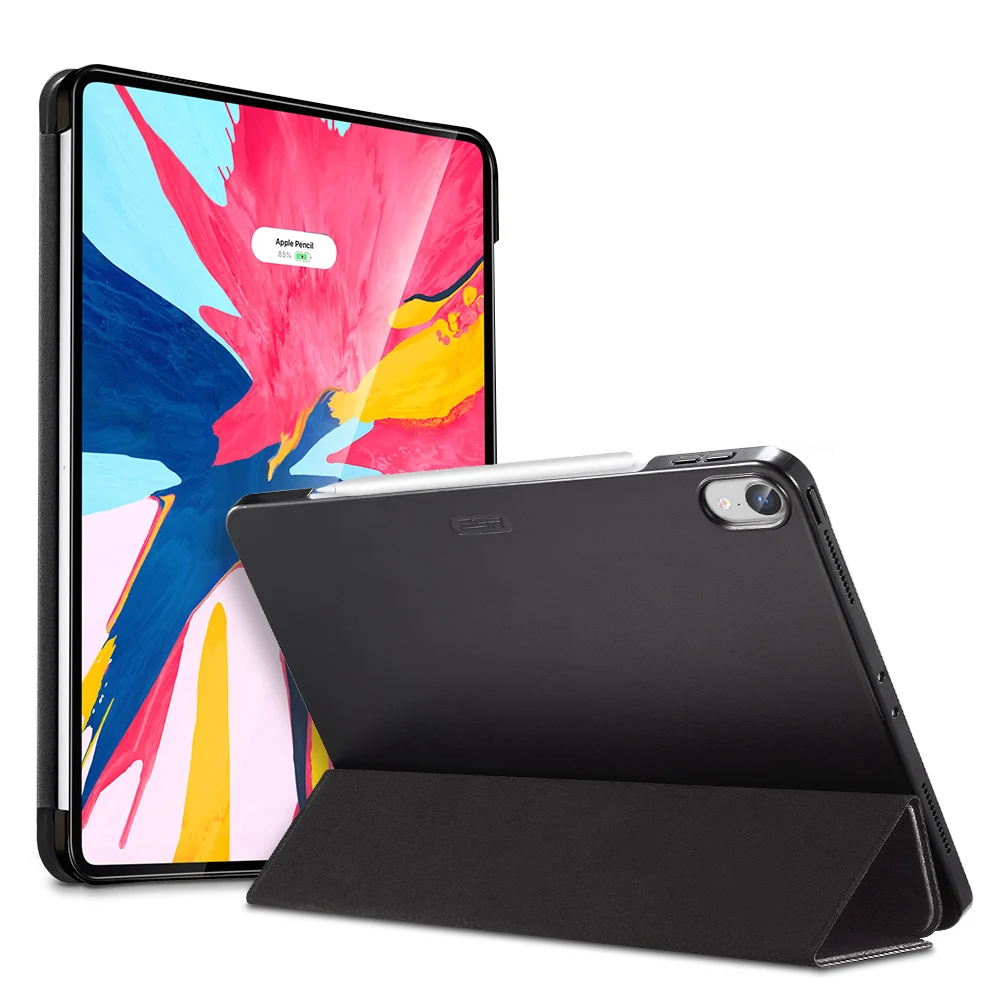 ESR, Магнитный флип-чехол для iPad Pro 12,9, из искусственной кожи, ультра тонкая прозрачная задняя крышка, трехкратный смарт-чехол для планшета, чехол для iPad