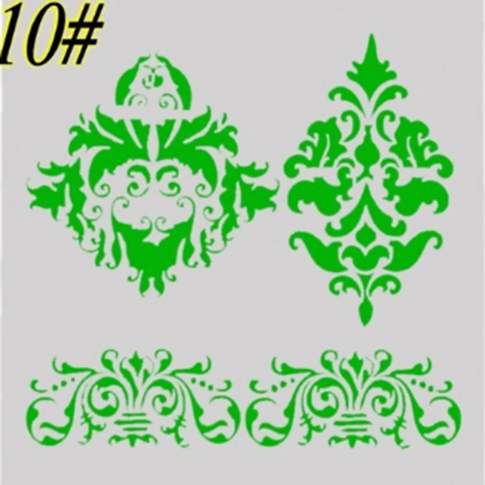 1 шт. корона в форме цветка многоразовый трафарет аэрограф Живопись Искусство DIY