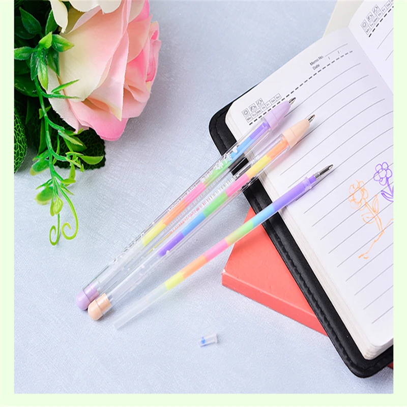 Южная Корея канцелярские ручки красочные гуашь хайлайтер ручка с 6 цветов