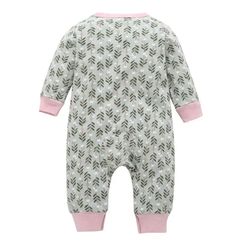 Осенние детские комбинезоны для новорожденных мягкий дышащий хлопковый