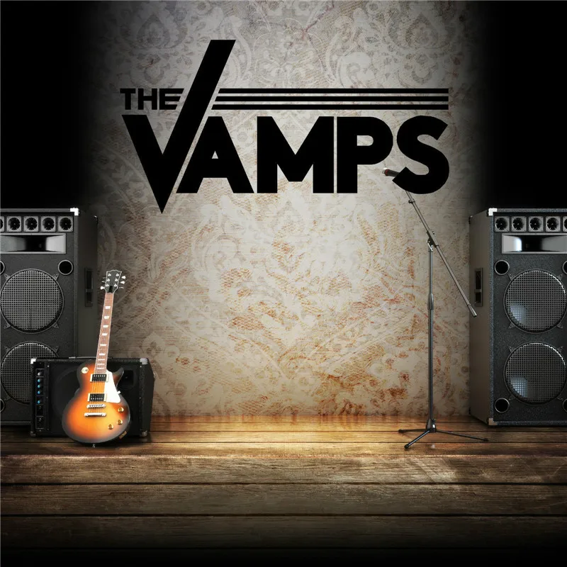 G368 вамп логотип виниловые наклейки на стену декоративные для мальчиков | Дом и