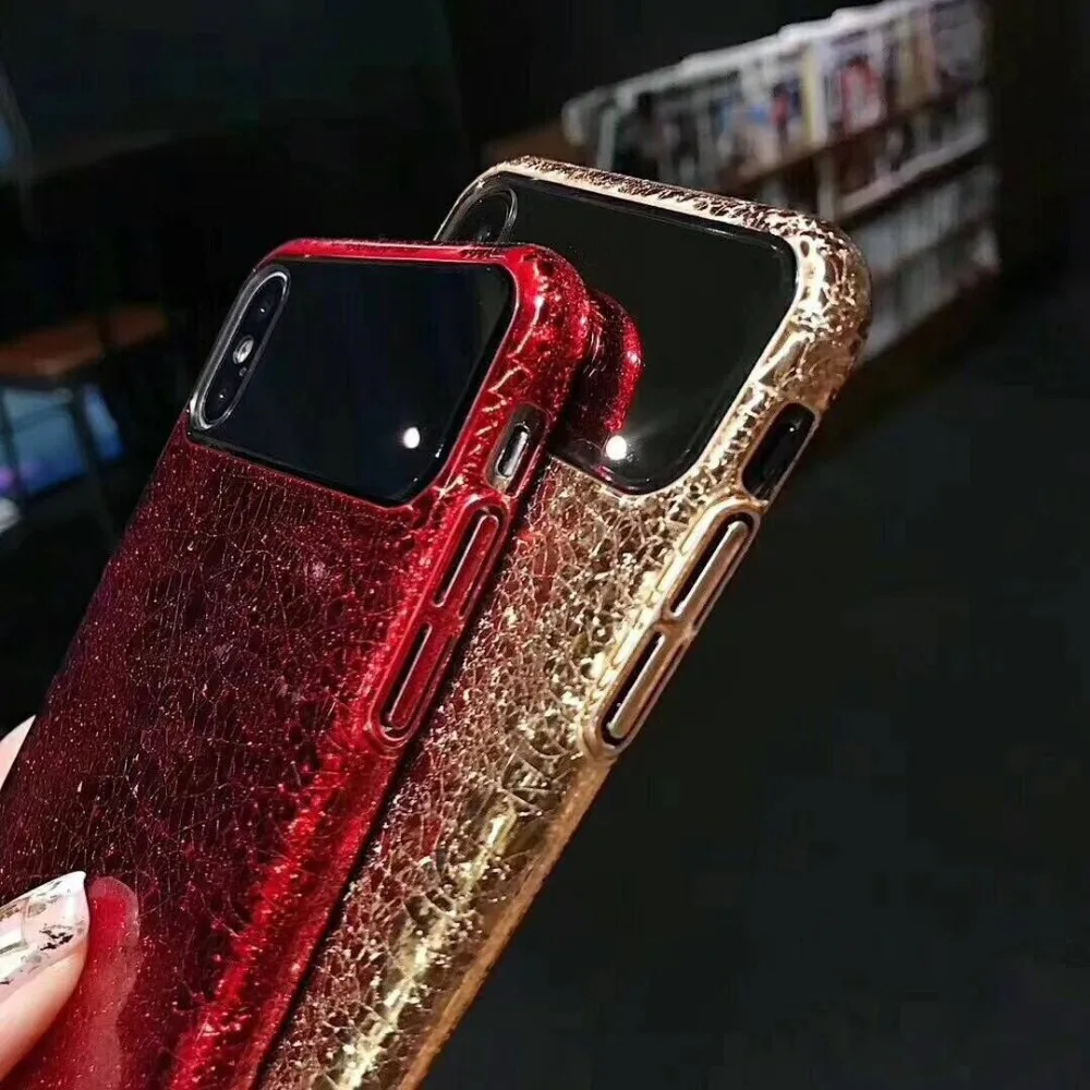 Блестящий зеркальный чехол для iphone X жесткий из поликарбоната 7 8 Plus 6 6S телефона |