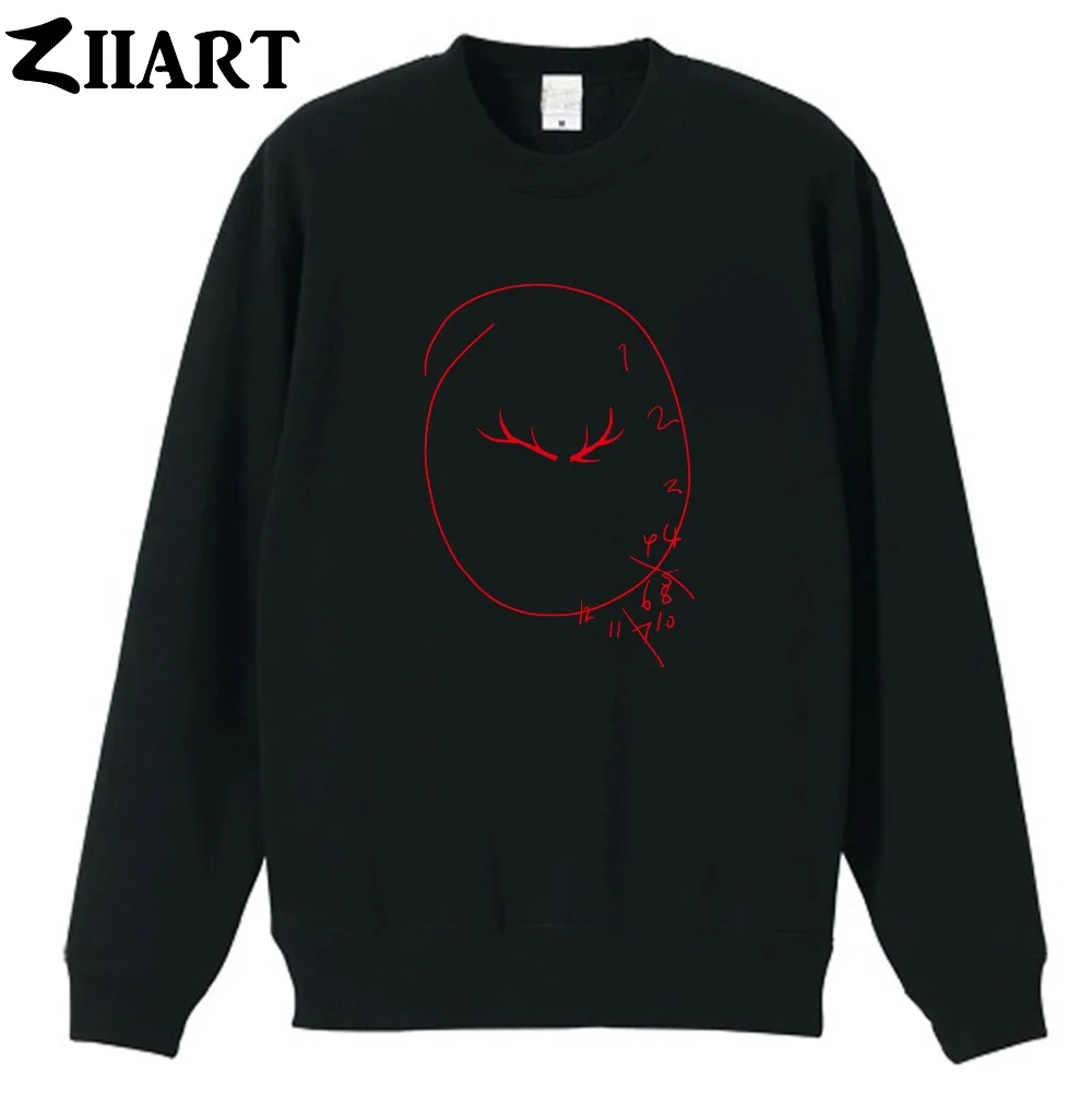

deer antlers Hannibal Lector wall Clock couple clothes boys man male cotton autumn winter fleece Sweatshirt