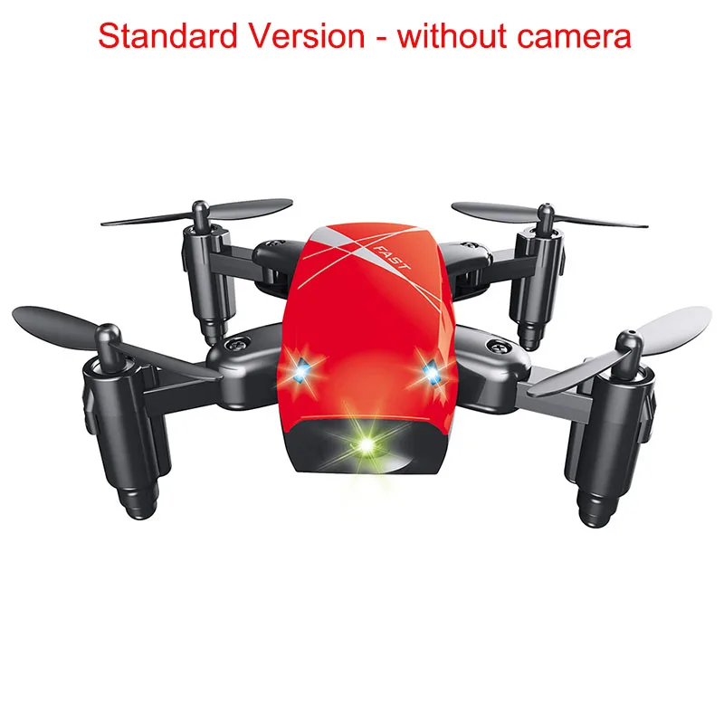 red Micro Складная RC Drone Quadcopter Скорость переключатель Крытый quadcopters Безголовый режим один ключ возвращение беспилотный rtf начальный уровень - Цвет: red