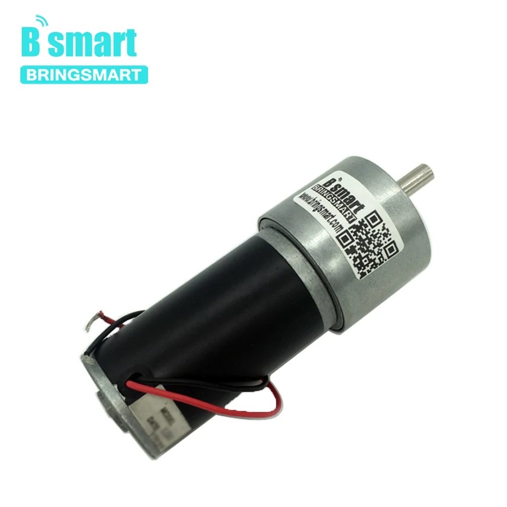 Bringsmart 37GB31Y 12 В 24 В постоянного тока мотор-редуктор с постоянным магнитом, трубчатый Электрический редуктор с высоким крутящим моментом, мини-двигатель