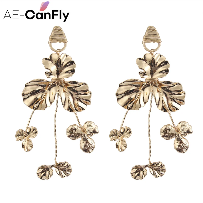 AE-CANFLY металла Большой себе Серьги для Для женщин ночной клуб Висячие серьги