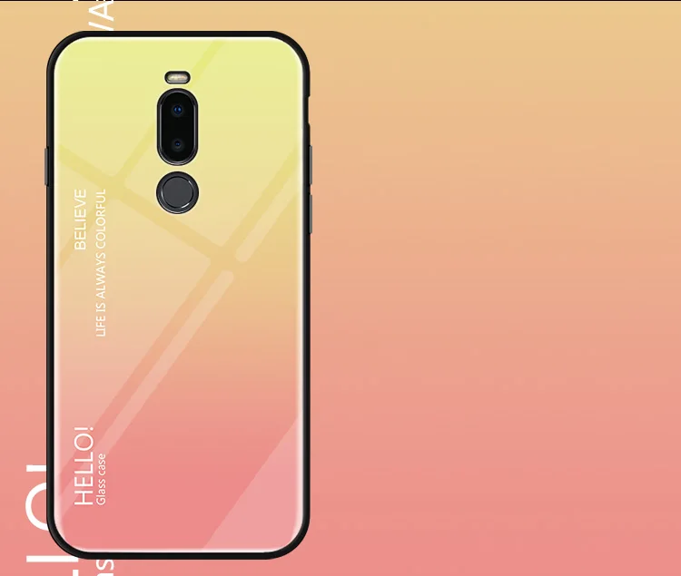 Чехол Rezzol для Meizu X8, роскошный градиентный чехол из закаленного стекла, силиконовый бампер, жесткая задняя крышка для Meizu X8 X 8, чехол для телефона Coques