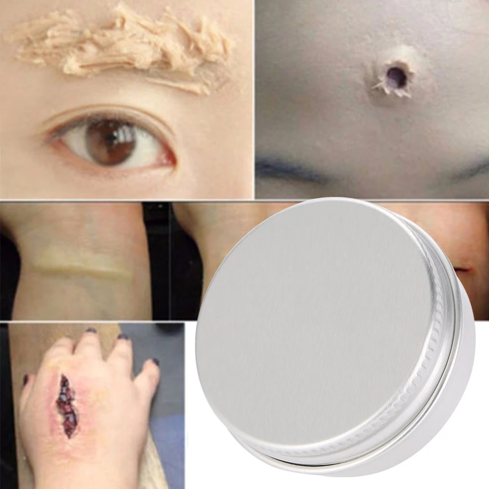 Body Paint Color Fake Scar Wax Cover Professional Stage Halloween Party Wound Scars Cream Makeup Tool | Красота и здоровье