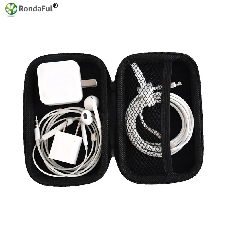 ПУ Bluetooth наушники чехол жесткий сумка для хранения SD карты держать Подвески